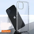 Ультратонкий чехол для Iphone 12, 11 Pro Mini, 6s, 6, 8, 7 Plus, 5, 5S, SE, X, Xs Max, Xr, SE 2020, мягкий прозрачный силиконовый чехол