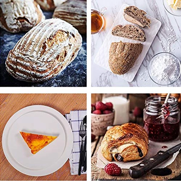 25 см 10 дюймов Овальный проверок хлеба закваски доказательства лен + резак для