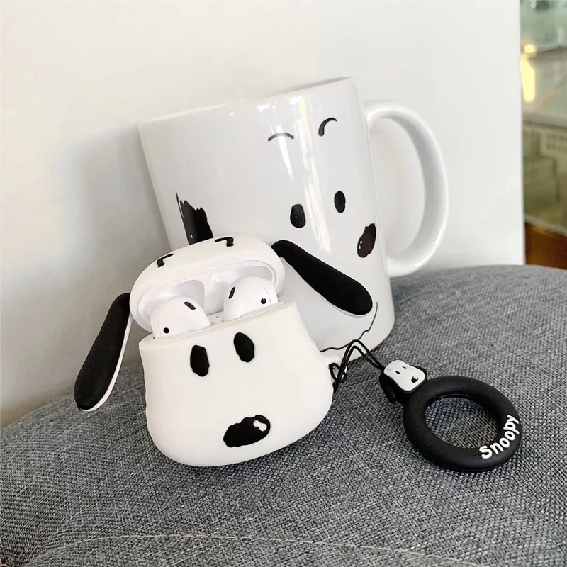 

Cute dog Cartoon For airpods case Silicone Cover For airpods Case 3D Earphone Headphone case Protective