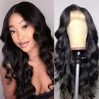 Парик из натуральных человеческих волос на сетке спереди 13x 4, парики на сетке спереди, бразильские волосы с предварительно выщипанными волосами 30 дюймов, парик на прозрачной сетке 4x4