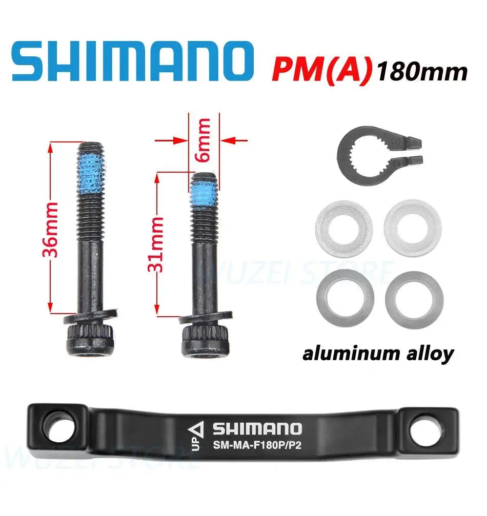 SHIMANO SM-MA-F180P/P2 F203P/P дисковый тормозной адаптер PM A опорный дисковый тормозной кронштейн для 180/203 мм ротора RT86 RT81 RT56