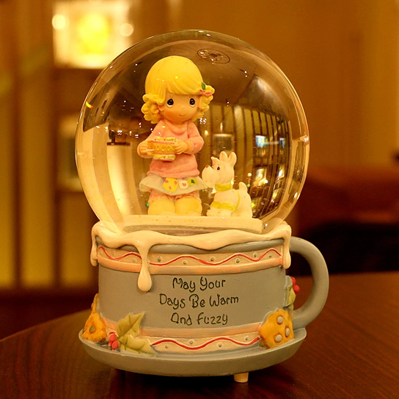 Zm Бутик день рождения девочка музыкальная шкатулка коробка восемь вращающихся