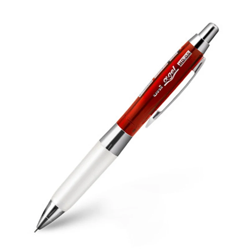 Red with white 2 шт Uni M5-618GG Alpha Gel HD Shaka шейкер механический карандаш-0,5 мм - Цвет: Red with white