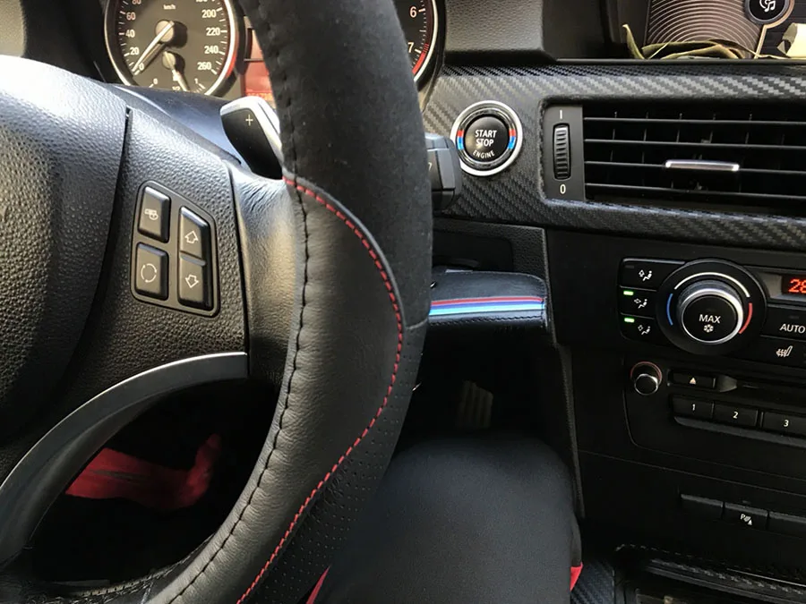 Кнопка запуска двигателя автомобиля кнопка Зажигания декоративное кольцо из