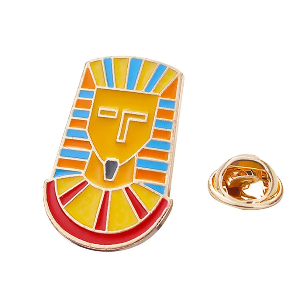 Древняя египетская Пирамида брошь Фараон Лев портрет Капельное масло