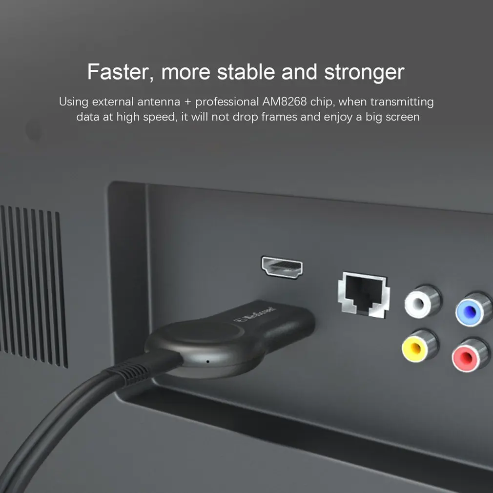 Экран 1080P WiFi приемник дисплея HDMI-совместимый ТВ-ключ Airplay Miracast беспроводной