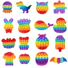 Антистрессовые игрушки, Горячие силиконовые игрушки, игрушка для снятия стресса, нажимная пузырь, Игрушки для раннего развития, антистрессовая интерактивная игрушка