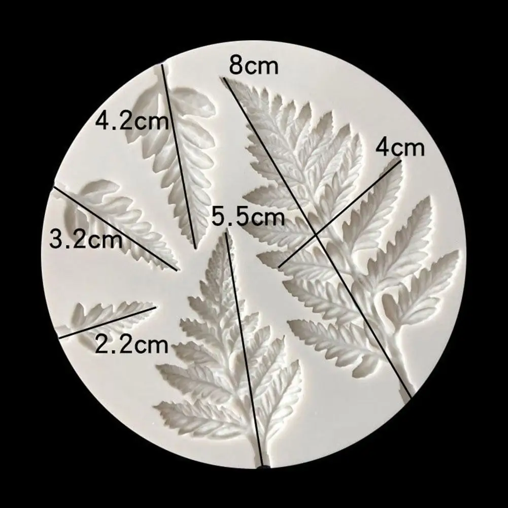 

3D DIY Fern Leaf Silicone Cake Mold Kitchen Fondant Cupcake Chocolate Baking Tool Pastry Tools