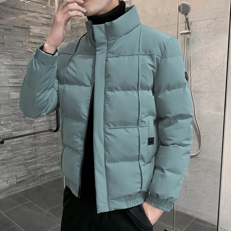 

Winter new men's short thickened down cotton jacket casual collar coat fashion large m-4xl down jacket