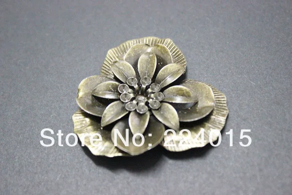 2 шт ювелирных изделий оттенок старинной бронзы филигранные цветочные обертки