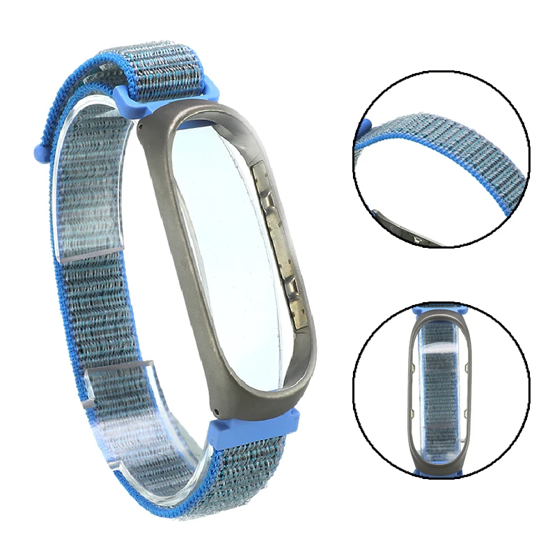 

1 Pcs 17CM Watch Wristband Nylon Watch Strap With Frame Replacement Sport Watchband Applicable Wrist 5.5-8.1 Inches For Man