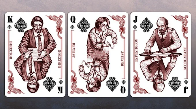 Hui qi Poker Bicycle White Blue Collar White Collar Blue-Collar Collection Bicycle Playing Cards