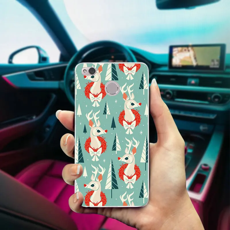 Lovely Christmas New Year Design Soft TPU Phone Cases for Xiaomi Redmi 3 3S 4 4A 4X 5 5A 6A 7 7A K20 Y3 GO Pro Plus Prime | Мобильные