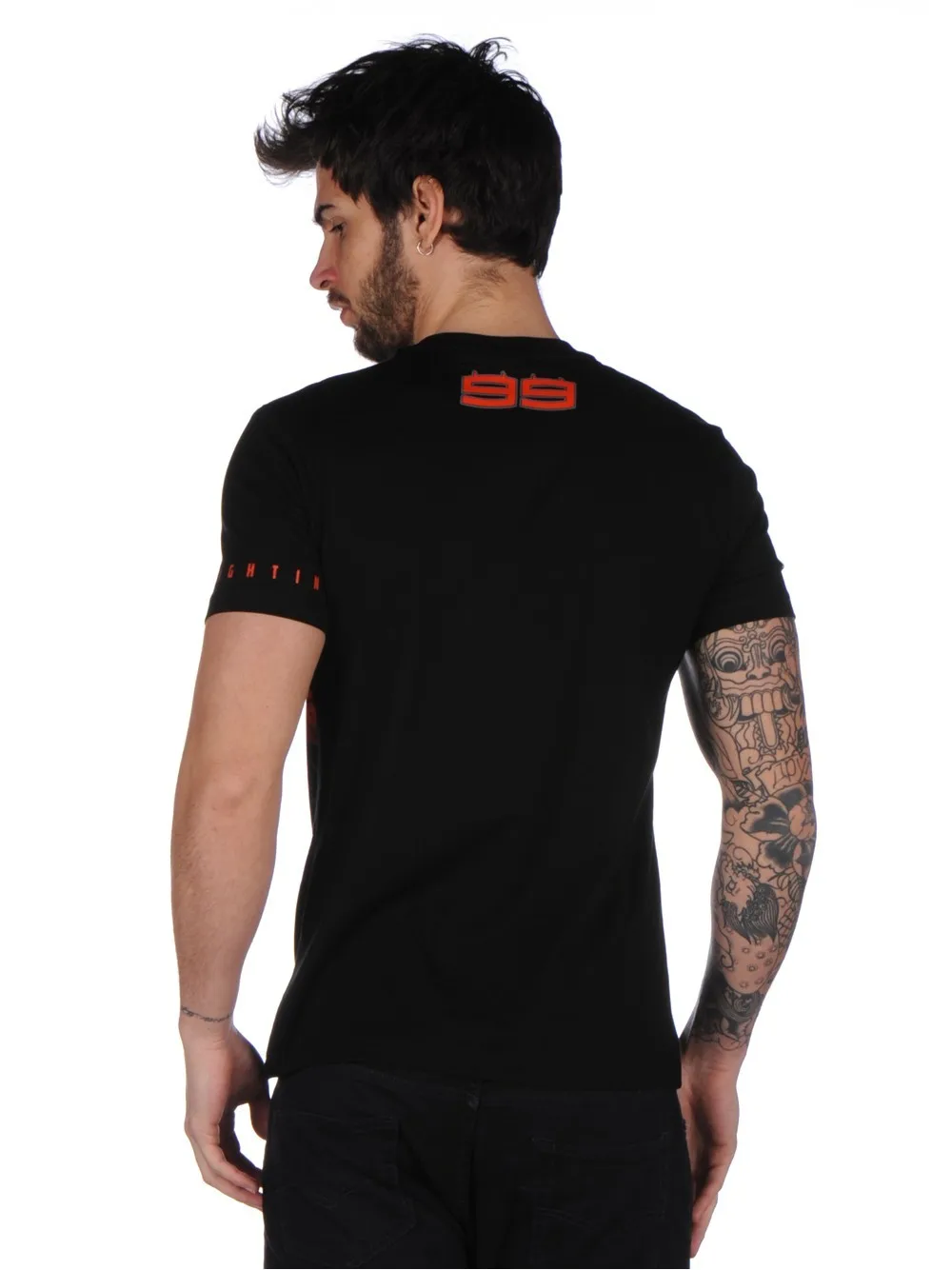 

Free Shipping Moto gp Jorge Lorenzo 99 Moto Hammer Motor Sports Summer Men's T-shirt Black