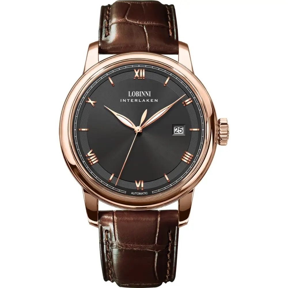 Наручные часы для мужчин мужские автоматические LOBINNI роскошные брендовые