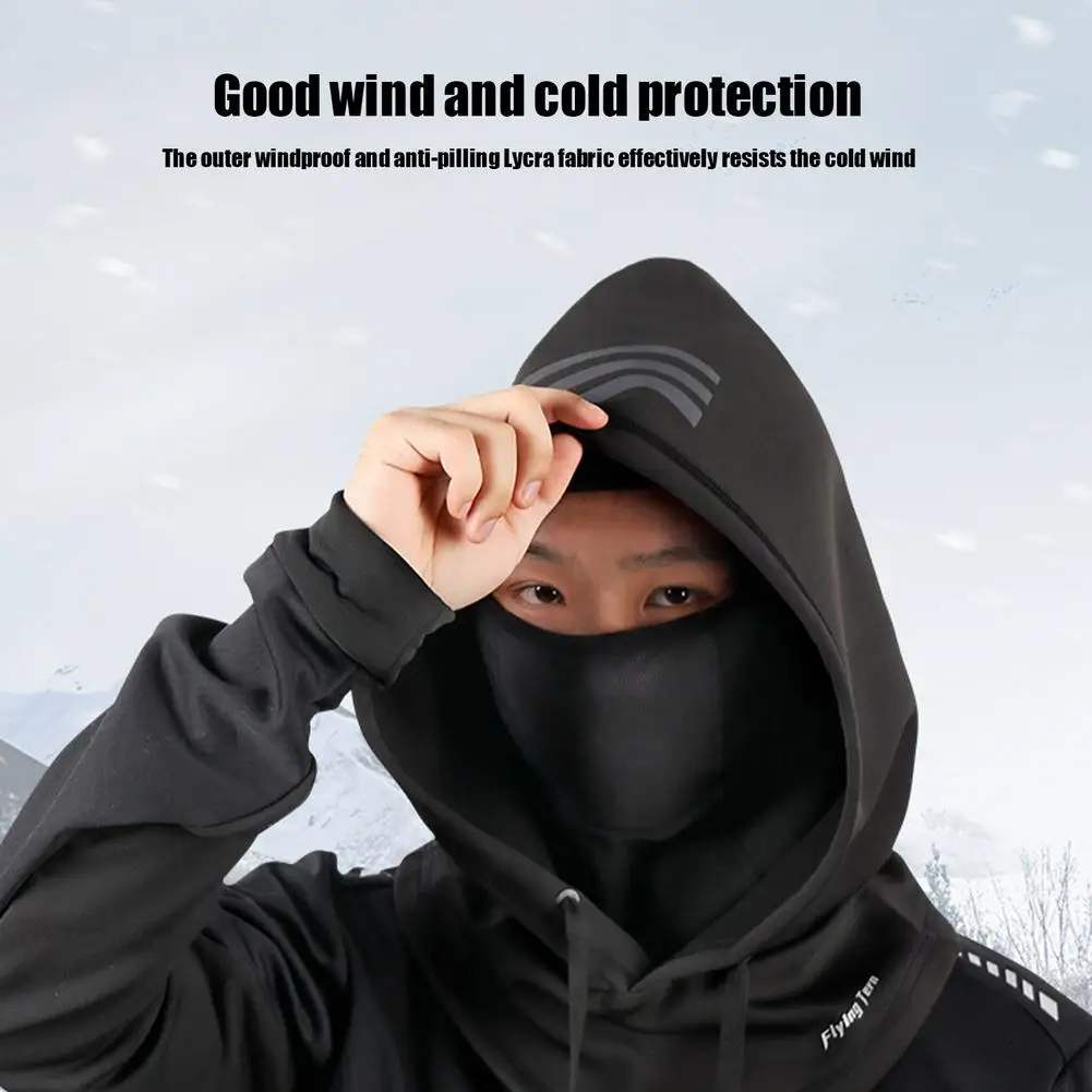 

Winter Warm Fleece Motorcycle Face Mask Anti-dust Waterproof Windproof Full Face Cover Hat Neck Helmet Ski Mask Balaclavas Caps