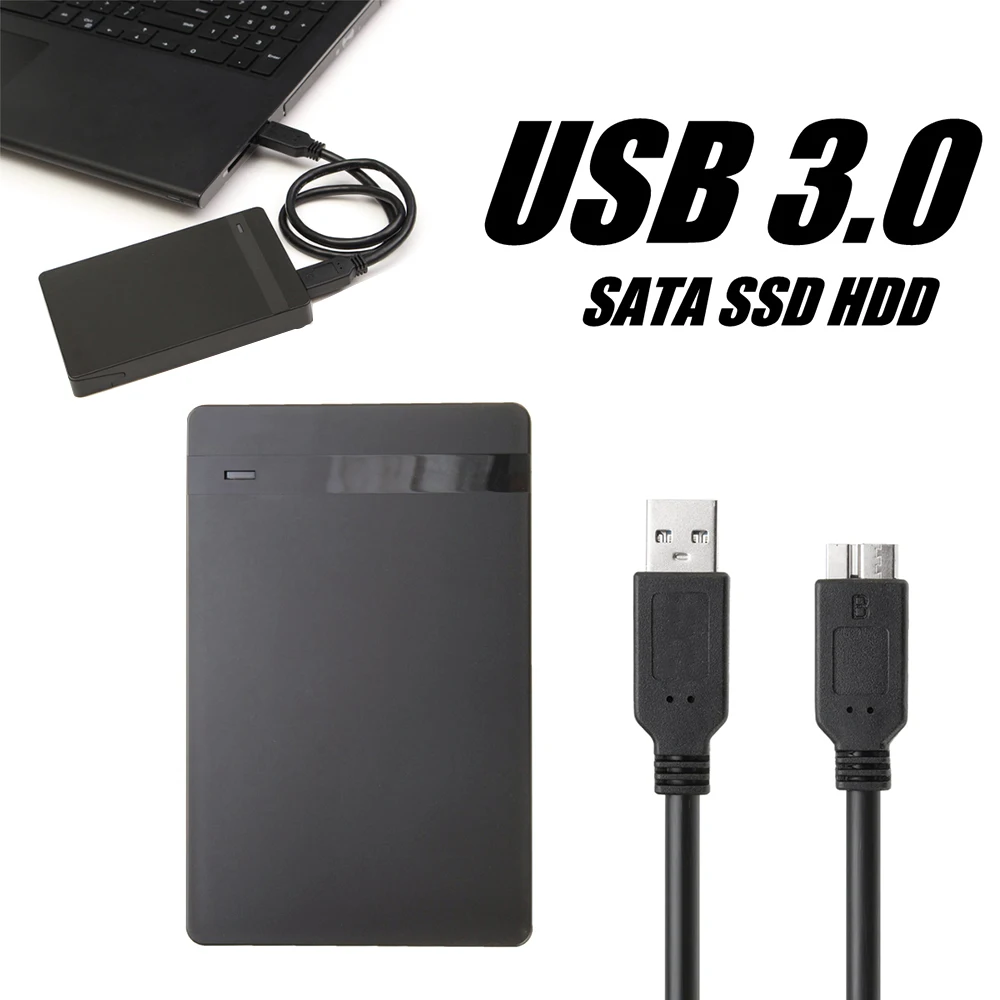 Переносной внешний жесткий диск SATA USB 2 5 3 0 дюйма 1 ТБ чехол для внешнего жесткого
