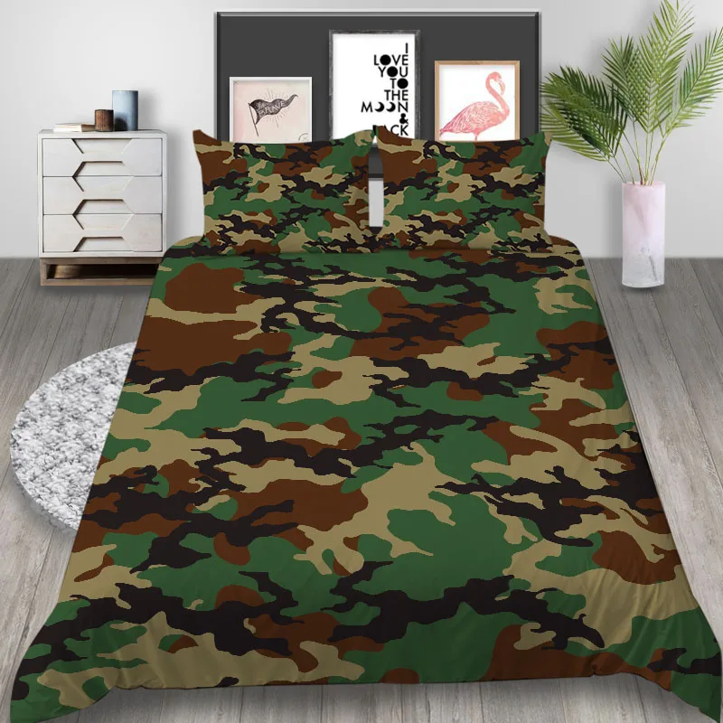 

Thumbedding Camouflage Bedding Set King Classic Cool Fashion Duvet Cover Queen Twin Full Double Single Comfortable Bed Set