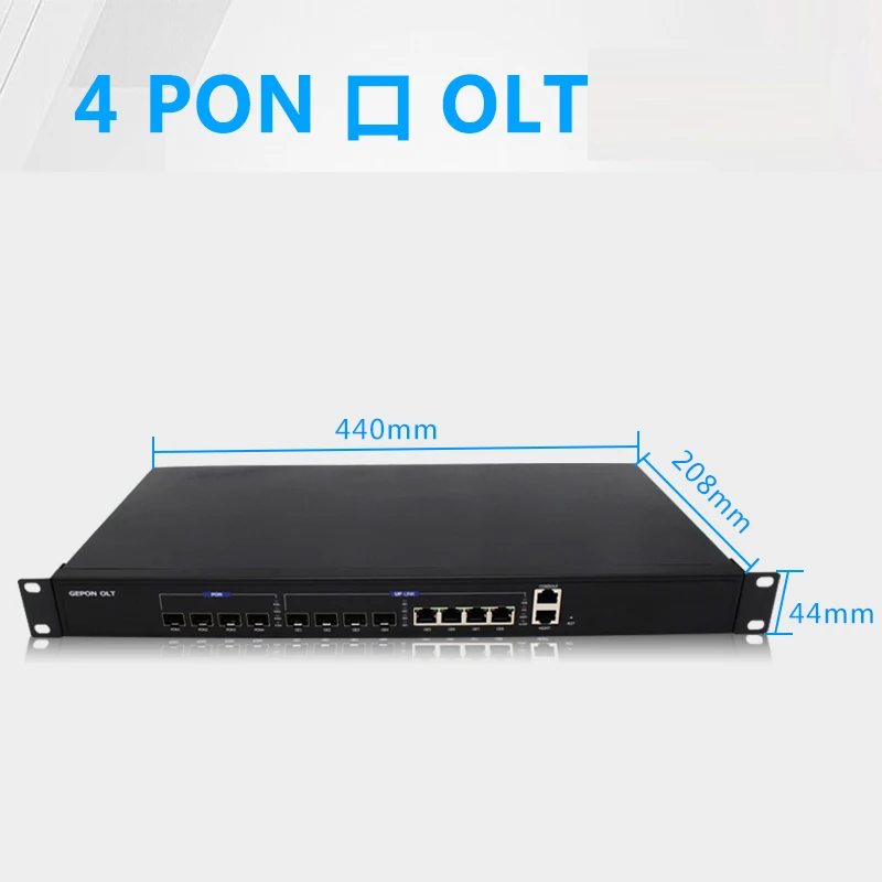 Выключатель Opitcal Line Terminal OLT 4 порта EPON 4GE uplink постоянный ток блок питания