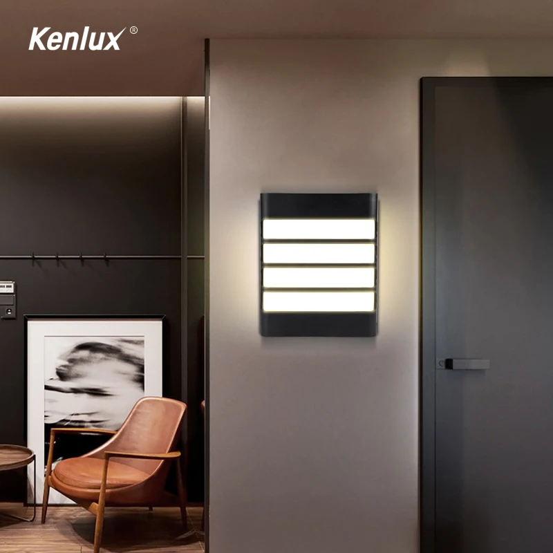 Kenlux 18 Вт пластиковый водонепроницаемый наружный светодиодный настенный