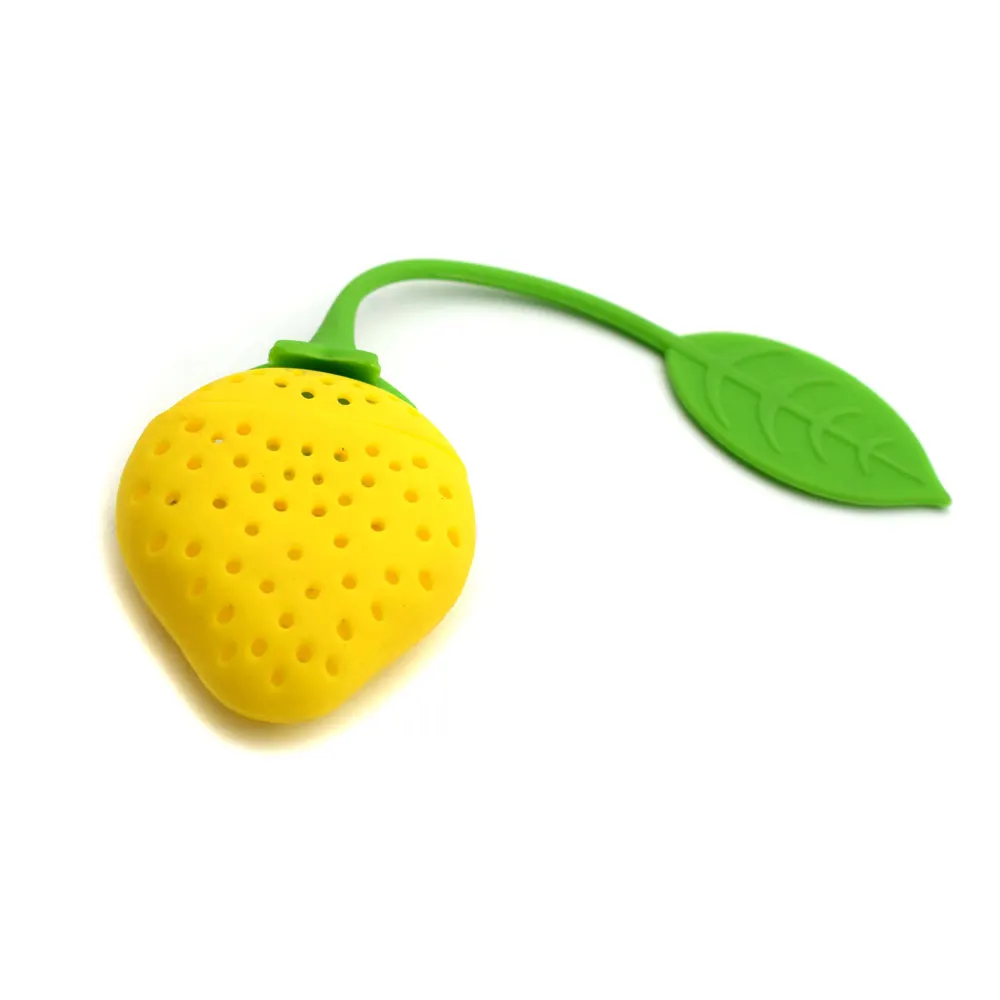 Милая силиконовая клубника Sweettreats для чайного пакета подвесной чайный ситечко