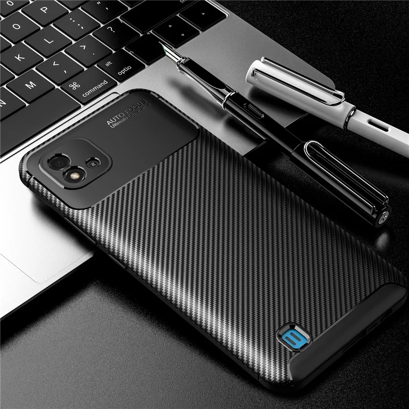 For OPPO Realme C20 Case Capas Carbon Fiber Back Shockproof TPU Bumper Soft Case For Realme C20 Cover For Realme C20 Fundas 6.5