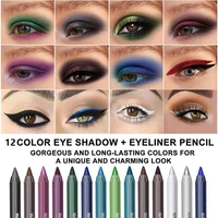 14 colors eyeliner pen set pearl eyeliner kit metallic pencil glitter eyeliner for women eye liner professional eye makeup set