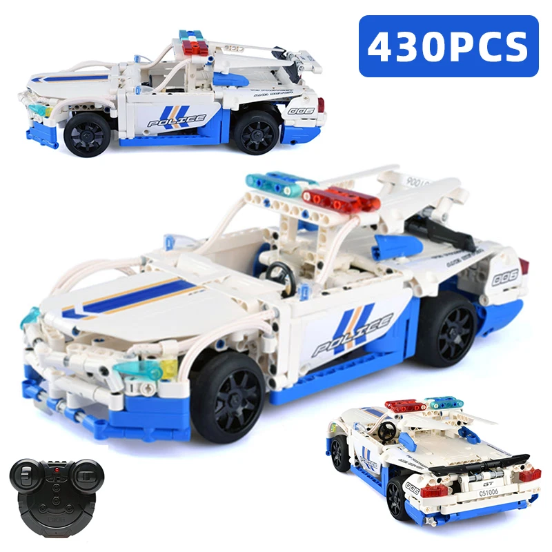 430 шт. RC Technic игрушки машины кирпичи городская полиция серия для мальчиков
