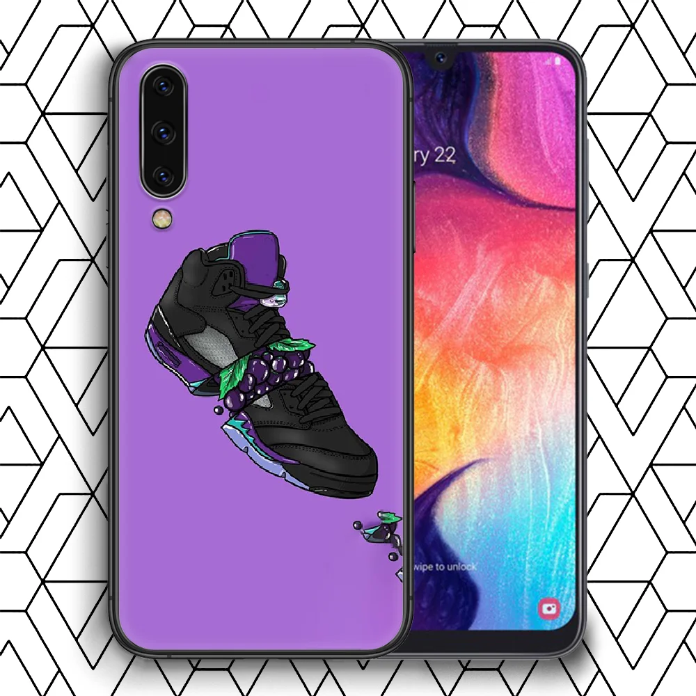 

Trend Brand Shoe Sneakers Phone Case For Samsung Galaxy A 3 5 7 8 10 20 20E 21S 30 30S 40 50 51 70 71 black Back 3D Prime Trend