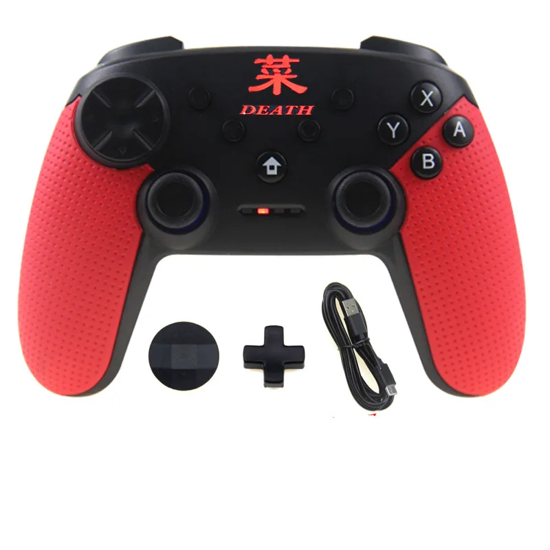 red Cai Профессиональный беспроводной геймпад с Bluetooth и джойстиком для Nintendo Switch Console и PC - Цвет: red Cai