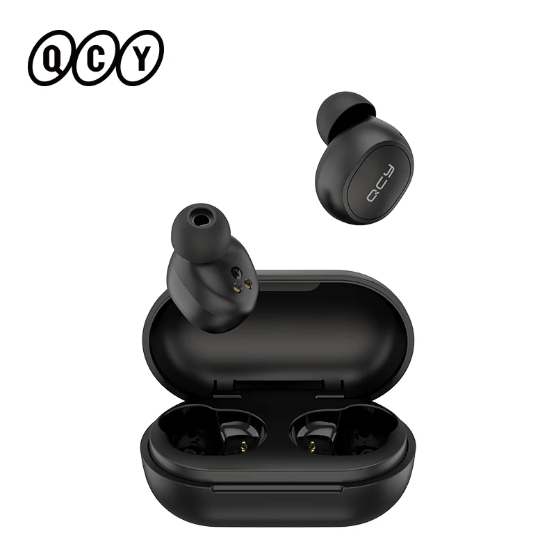 

QCY T4 Mini V5.0 Bluetooth Earphones True Wireless Headphones 3D Stereo Sound Earbuds Dual Microphone Charging Box
