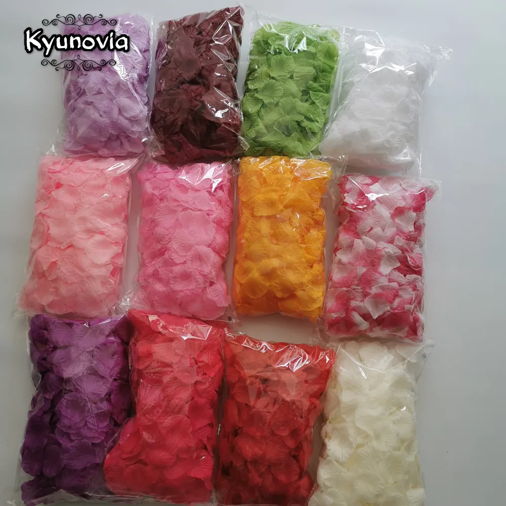 Отдельные лепестки Kyunovia по одному 500 шт. роз свадебное украшение искусственная