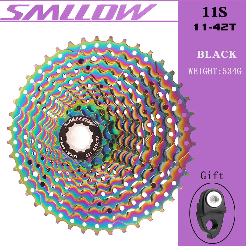 SMLLOW MTB красочные кассета 11 Скорость 13 15 17 19 21 24 28 32 36 42T Хромомолибденовая Сталь