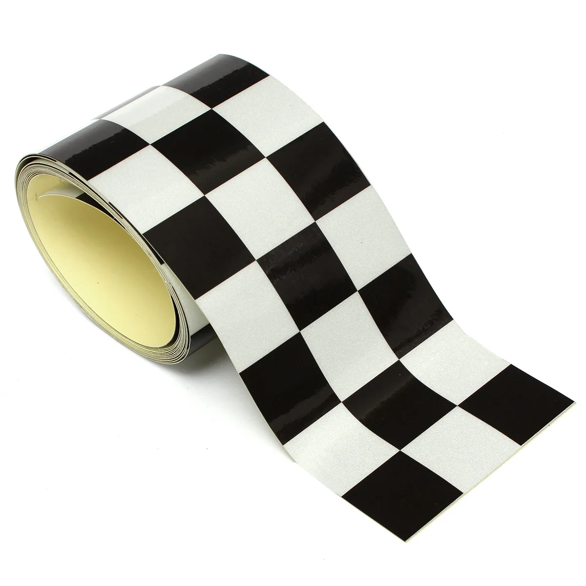 3 &quotчерно белый клетчатый флаг Виниловая наклейка лента на автомобиль мотоцикл