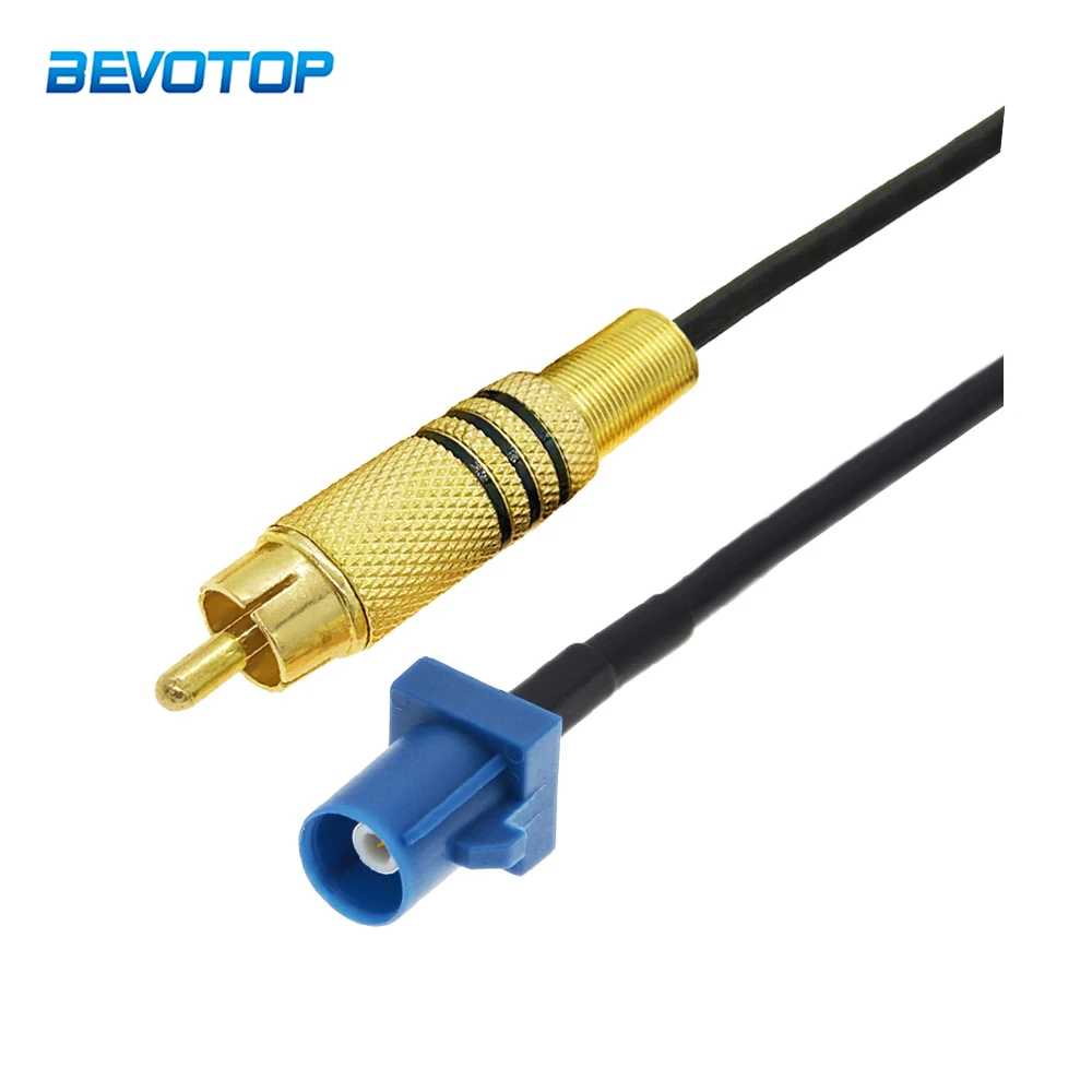 

Coaxial Fakra C Male to RCA Male Plug GPS Video Cable Adapter for Car GPS RG174 50 Ohm RF Coaxial Extension Cord Pigtail Jumper