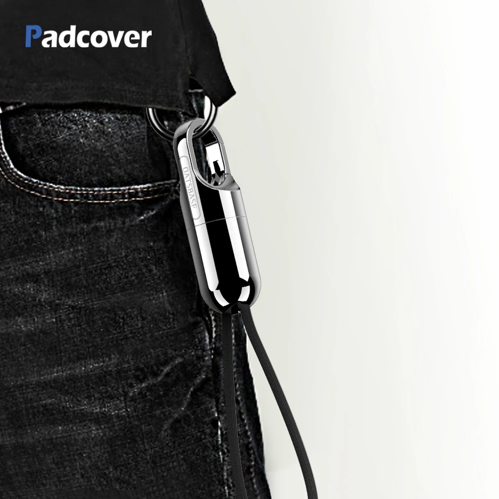 PADCOVER кабель типа C для Xiaomi Mi Mix 2S кабель быстрое зарядное устройство для samsung S8 S9 usb зарядный шнур скрытый брелок дизайн кабель
