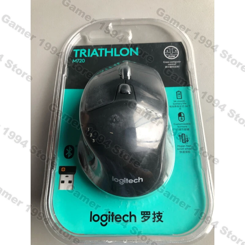 Мышь Logitech M720 Беспроводная для триатлона многофункциональная мышь с простым