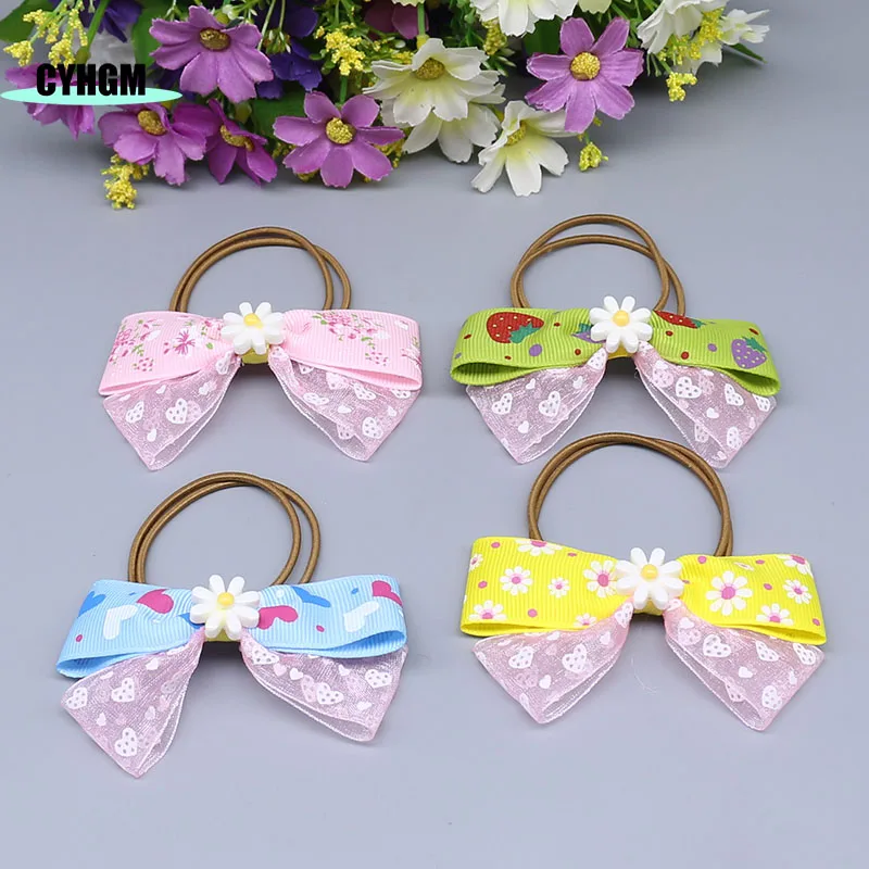 Новая мода в Корейском стиле с эластичной резинки для волос резинка обтянутая