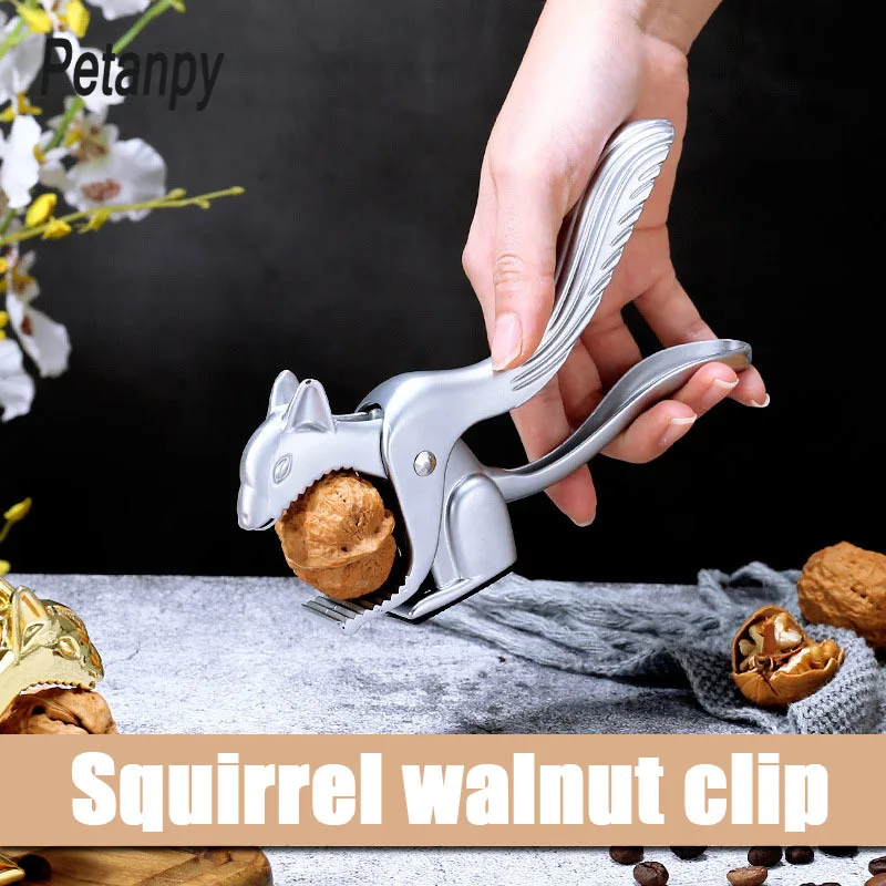 

Lovely Squirrel Crack almond Walnut Pecan Hazelnut Hazel Filbert Nut Kitchen Nutcracker Sheller Clip Tool Clamp Plier Cracker