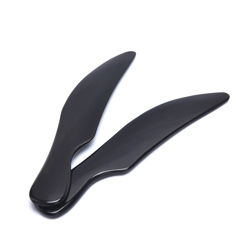 

1 шт. натуральный черный рог буйвола гуаша доска терапия гуаша соскабливание уход за спиной медицинский скребок массажный инструмент пласт...