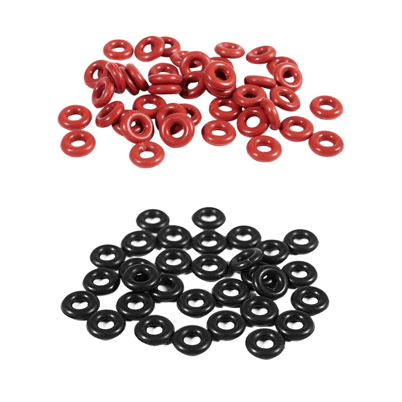 

50Pcs Silicone O Ring Seal Sealing Gasket m X 8Mm X 2.5Mm & 30Pcs 2.5Mm X 6.5Mm X 2Mm Rubber O Rings for Fishing