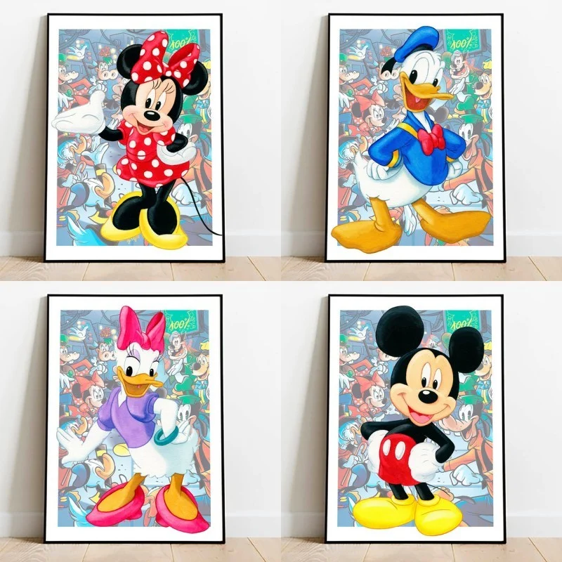 Постер и печатные картины с изображением Диснея Микки Мауса Дональда Дака