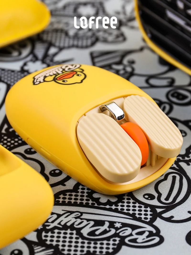 Новинка Lofree B.Duck MAUS Беспроводная bluetooth мышь для картофельных чипсов EP115 желтая