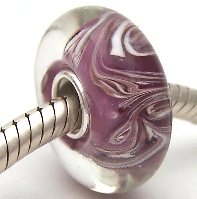 PJG1231 100% S925 Sterling Silver Beads Murano Glass beads Fit European Charms Bracelet charms diy jewelry Lampwork GlassBeads | Украшения