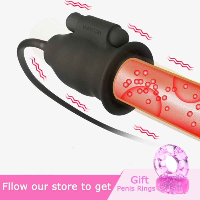 Вакуумный насос для увеличения члена Мужской мастурбатор 10 скоростей пениса