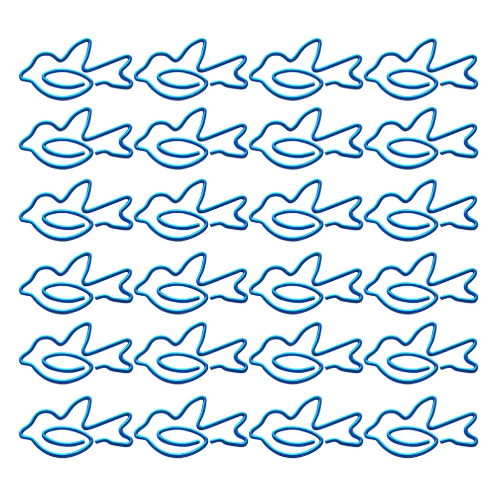

30Pcs Lovely Bird Shaped Paper Clips Creative Bookmarks Paper Needles Party Gift Office Hand Account Essentials(Blue)