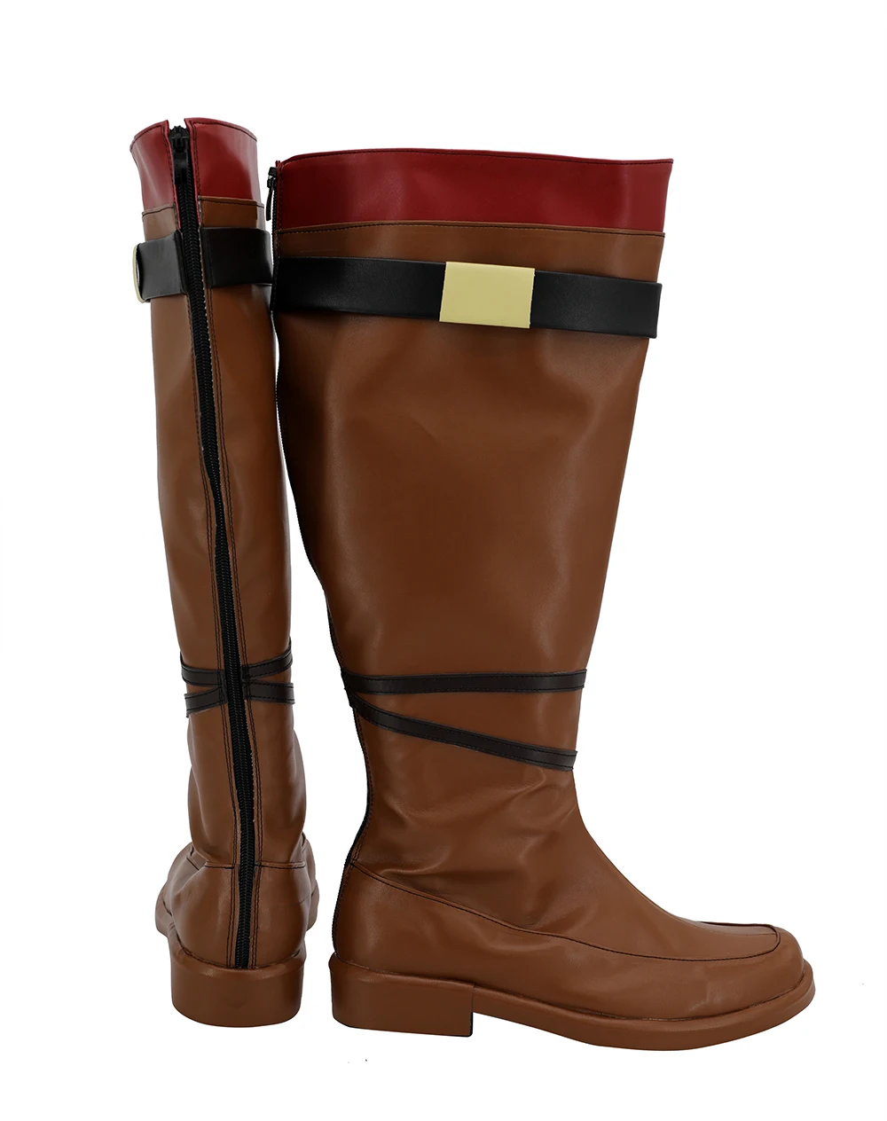 Fire Emblem: The Blazing Blade Canas Cosplay Boots Brown Leather Shoes Custom Made Any Size | Тематическая одежда и