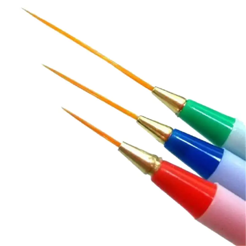 6 шт./компл. кисть для дизайна ногтей рисования подводки сделай сам гель