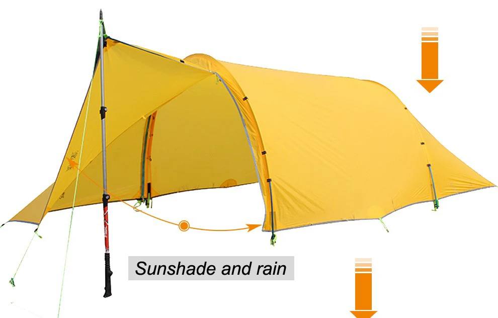 Asta gear Windchaser 2 20D кремния нейлон Открытый кемпинг Hikking Сверхлегкий