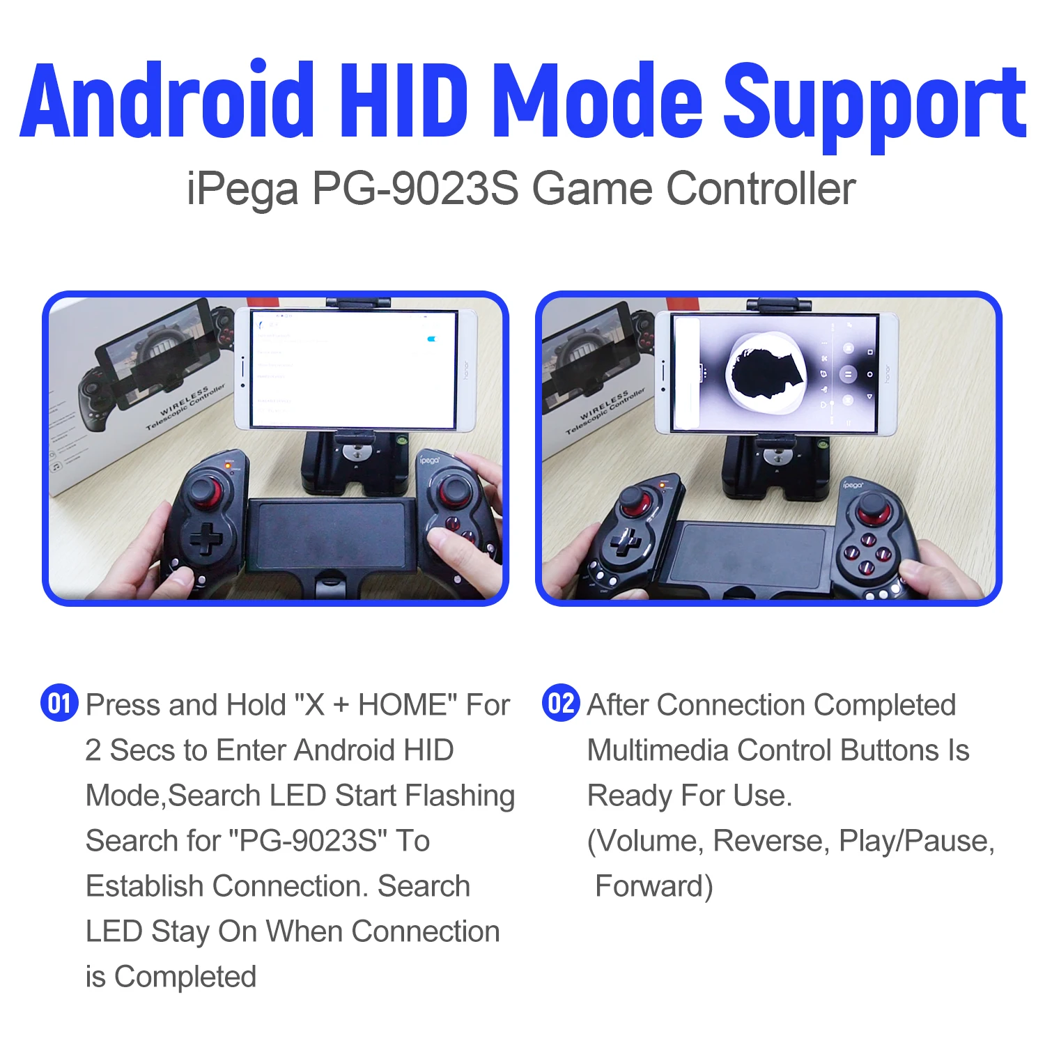 IPega PG-9023S выдвижной беспроводной игровой контроллер геймпад для Bluetooth для ПК для Android 6,0 или выше